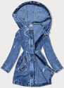 Good looking Volná dámská džínová bunda ve světle modré denimové barvě (POP7120-K) - P.O.P.SEVEN