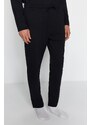 Trendyol Black Regular Fit Knitted Pajamas Set