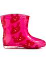 Girly pink wellies in Shelvt bunnies