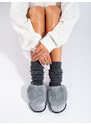 Women's gray comfortable Shelvt slippers