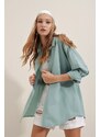 Bigdart 3900 Oversized Basic Long Shirt - Sea Green