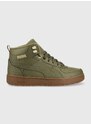 Sneakers boty Puma Rebound Rugged zelená barva, 387592