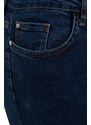 Trendyol Curve Modré strečové úzké džíny s vysokým pasem