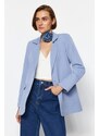 Trendyol Light Blue Regular Lined Buttoned Woven Blazer Jacket