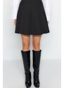 Trendyol Black Skater Mini Knitted Skirt