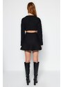 Trendyol Black Mini Cotton Sweater Skirt