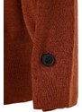 Trendyol Curve Brown Sleeve Button Detailed Knitwear Sweater