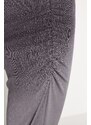 Trendyol Gray Premium with a Glossy Finish and Soft Textured Drape Maxi Knitted Skirt