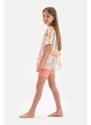 Dagi Multicolour Coral Printed Short Sleeve Pajamas Set