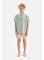 Dagi Mint Half Pops, Embroidery Detailed T-shirts, Shorts, Pajamas Set.