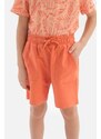 Dagi Orange Boy's Size Printed Short Sleeve Shorts Pajamas Set