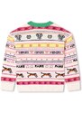 Dětský svetr s příměsí vlny Kenzo Kids béžová barva