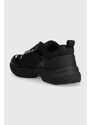 Sneakers boty Calvin Klein Jeans RETRO TENNIS LACEUP MESH černá barva, YM0YM00785
