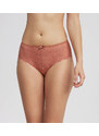 PLAYTEX FLOWER ELEGANCE MIDI - Women's lace naked cars (boxers) - light brown