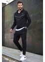 Madmext Black Men's Tracksuit Set 5673