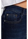 Trendyol Tmavě modré úzké džíny s normálním pasem