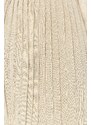 Trendyol Stone Glitter Pleated Knitwear Skirt