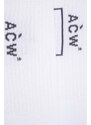 Ponožky A-COLD-WALL* BRACKET SOCK pánské, bílá barva, ACWMSK034C