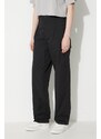 adidas Originals Kalhoty adidas Cargo Pant IA2456 dámské, černá barva, kapsáče, high waist