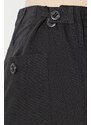 adidas Originals Kalhoty adidas Cargo Pant IA2456 dámské, černá barva, kapsáče, high waist
