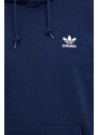 Mikina adidas Originals pánská, tmavomodrá barva, s kapucí, vzorovaná