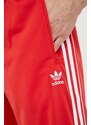 Tepláky adidas Originals červená barva, vzorované, IJ7057