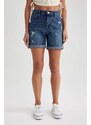 DEFACTO BoyFriend Normal Waist Folded Leg Short