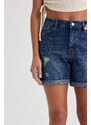 DEFACTO BoyFriend Normal Waist Folded Leg Short