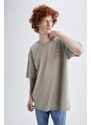 DEFACTO Oversize Fit Crew Neck Printed T-Shirt