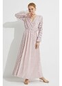 Koton Dámské růžové šaty