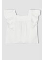 DEFACTO Girl Square Collar Short Sleeve Blouse