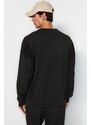 Trendyol Anthracite Limited Edition Oversize/Wide-Fit Faded Effect 100% Cotton Sweatshirt