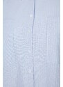 Trendyol Curve Blue Striped Poplin Shirt