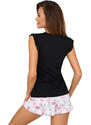 Pyžamo Flamingo 1/2 Black - Donna