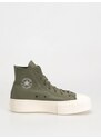 Converse Chuck Taylor All Star Lift Hi (converse utility/egret)zelená