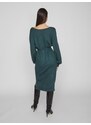 Zelené dámské žíhané svetrové šaty VILA Ril - Dámské