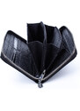 Jennifer Jones Dámská kožená peněženka s poutkem černá 5295-2