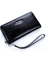 Jennifer Jones Dámská kožená peněženka s poutkem černá 5295-2