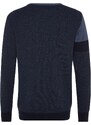 Trendyol Indigo Men's Slim Fit Crew Neck Color Block Knitwear Sweater