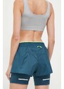 Běžecké šortky adidas Performance Ultimate zelená barva, s potiskem, medium waist