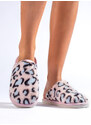 Shelvt BONA SLIPPERS IN LEOPARD PRINT