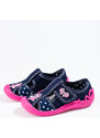 Navy-pink slippers for girl Shelvt