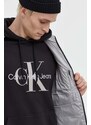 Bunda Calvin Klein pánská, šedá barva, zimní