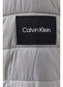 Bunda Calvin Klein pánská, šedá barva, zimní