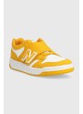 Dětské sneakers boty New Balance PHB480WA žlutá barva