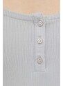 Tričko s dlouhým rukávem Guess KARLEE šedá barva, W2YP46 KBCO2
