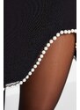 Trendyol Black Pearl Accessory Skirt