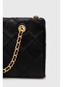 Oboustranná kožená kabelka Tory Burch černá barva