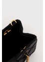 Oboustranná kožená kabelka Tory Burch černá barva