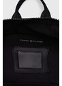 Dětský batoh Tommy Hilfiger černá barva, malý, vzorovaný